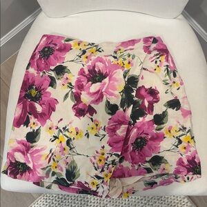 Abercrombie and Fitch Floral Pink Skort